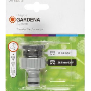 Gardena Tap Connector Set 26.5mm with Reducer 21mm