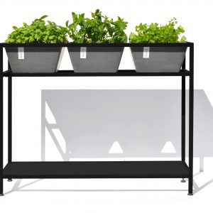 EcoPot Berlin Herb Table + 3 Berlin 31cm planters