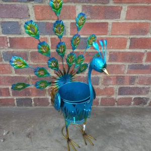 Decorative Peacock Pot